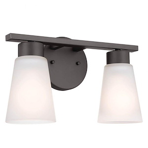 Stamos - 2 Light Bath Vanity In Soft Modern Style-8 Inches Tall - 1154042