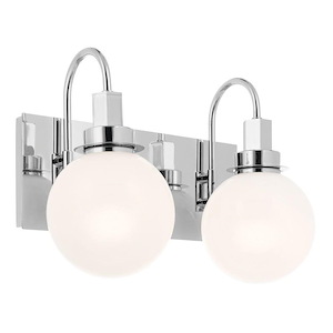 Hex - 2 Light Bath Vanity-10.25 Inches Tall and 14.25 Inches Wide - 1292648