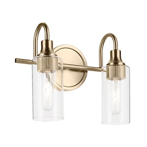 Kavi - 2 Light Bath Vanity-10 Inch Tall and 12.5 Inch Wide - 1363873