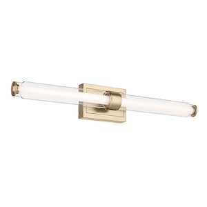Laurene - 96W 2 LED Large Linear Bath Vanity-5 Inch Tall and 31 Inch Wide - 1363886