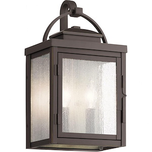 Carlson - 2 Light Medium Outdoor Wall Lantern - With Traditional Inspirations - 14.75 Inches Tall By 8.25 Inches Wide - 1254732