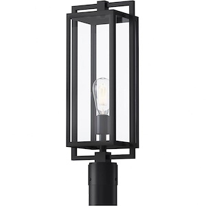 Goson - 1 Light Outdoor Post Lantern In Transitional Style-21 Inches Tall and 8 Inches Wide - 1148017