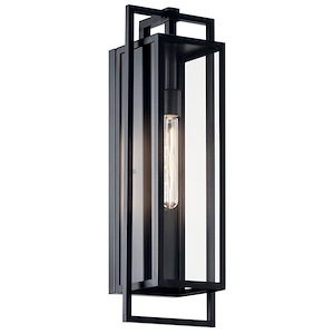 Goson - 1 Light Large Outdoor Wall Lantern In Industrial Style-24 Inches Tall and 8 Inches Wide - 1298373