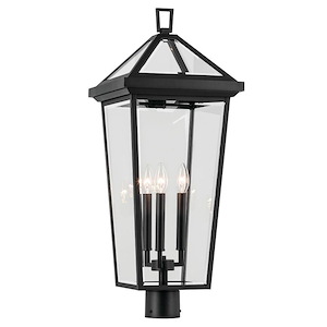 Regence - 3 Light Outdoor Post Lantern In Traditional Style-28.75 Inches Tall and 11.5 Inches Wide - 1314688