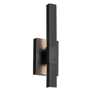 Nocar - 20W 1 LED Small Outdoor Wall Mount In Minimalist Style-16 Inches Tall and 5 Inches Wide - 1314700