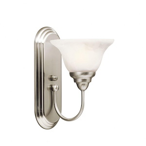 Telford - 1 Light Wall Sconce - with Transitional inspirations - 12 inches tall by 7.25 inches wide