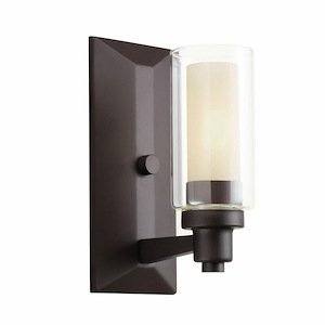 Circolo - Contemporary 1 Light Wall Sconce - with Soft Contemporary inspirations - 10 inches tall by 4.5 inches wide - 966169