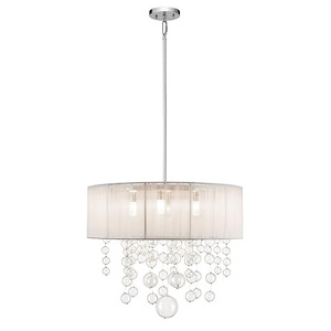 Imbuia - 4 Light Pendant In Contemporary Style- Inches Tall and 19.5 Inches Wide