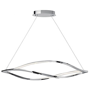 Meridian - 1 LED Pendant In Contemporary Style-14.25 Inches Tall and 14.25 Inches Wide