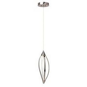 Meridian - 1 LED Mini Pendant In Contemporary Style- Inches Tall and 22.25 Inches Wide