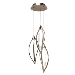 Meridian - 3 LED Cluster Pendant In Contemporary Style-28.75 Inches Tall and 22.25 Inches Wide