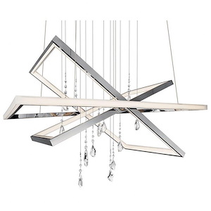 Maze - 7 LED Chandelier In Contemporary Style-18.5 Inches Tall and 0.75 Inches Wide