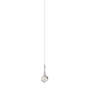Rockne - 1 LED Mini Pendant In Contemporary Style-4.25 Inches Tall and 9 Inches Wide