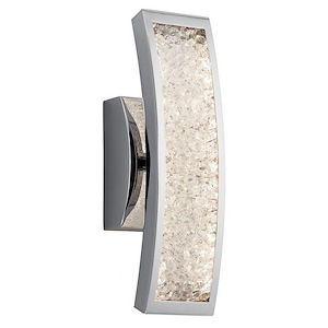 Crushed Ice - 1 LED Wall Sconce In Contemporary Style-4.75 Inches Tall and 13.5 Inches Wide