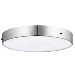 Crystal Moon - 1 LED Flush Mount In Contemporary Style- Inches Tall and 3.25 Inches Wide
