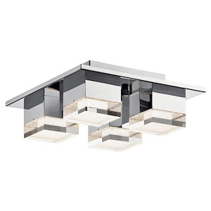 Gorve - 4 LED Flush Mount In Contemporary Style-12.5 Inches Tall and 4.75 Inches Wide