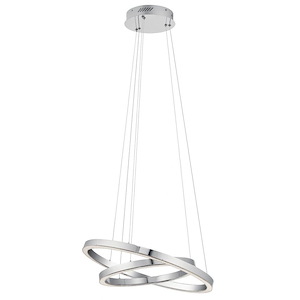 Opus - 2 LED Ring Pendant In Contemporary Style- Inches Tall and 1.75 Inches Wide