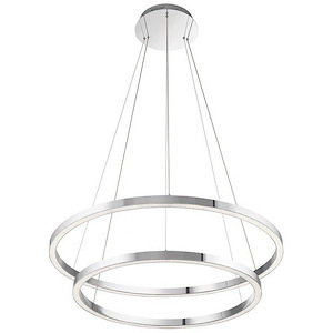 Opus - 2 LED XL Pendant In Contemporary Style-36 Inches Tall and 1.75 Inches Wide