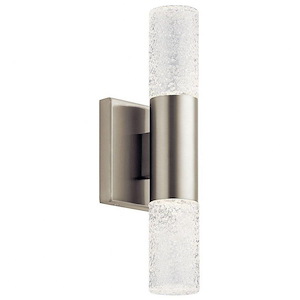 Glacial - 2 LED Wall Sconce In Contemporary Style-4.75 Inches Tall and 16.75 Inches Wide