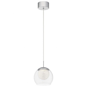 Lexi - 1 LED Mini Pendant In Contemporary Style- Inches Tall and 9.75 Inches Wide - 1307128