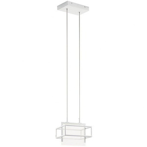 Vega - 6.5W 1 LED Mini Pendant In Contemporary Style-8 Inches Tall and 8 Inches Wide