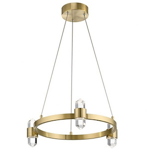 Arabella - 126W 6 LED Chandelier In Contemporary Style- Inches Tall and 5.75 Inches Wide