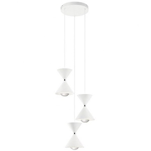 Kordan - 189W 6 LED Cluster Pendant In Contemporary Style- Inches Tall and 11.5 Inches Wide - 1372250