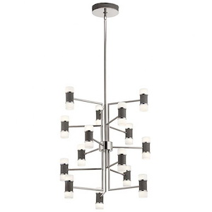 Vey - 15 LED 5-Tier Chandelier In Contemporary Style-26 Inches Tall and 31 Inches Wide