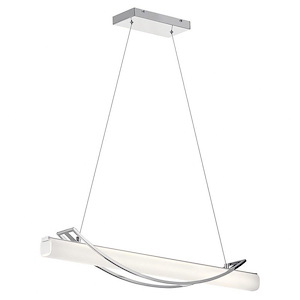 Rowan - 1 LED Linear Pendant In Contemporary Style-4.75 Inches Tall and 5.25 Inches Wide