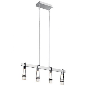 Ayse - 3 LED Linear Pendant In Contemporary Style-3.75 Inches Tall and 10 Inches Wide - 1308521