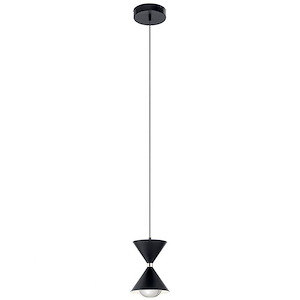 Kordan - 19W 2 LED Mini Pendant In Contemporary Style- Inches Tall and 9 Inches Wide