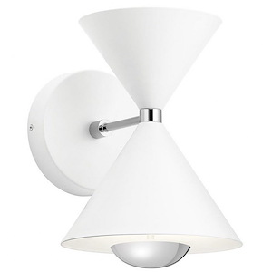 Kordan - 19W 2 LED Wall Sconce In Contemporary Style-7.75 Inches Tall and 10.75 Inches Wide