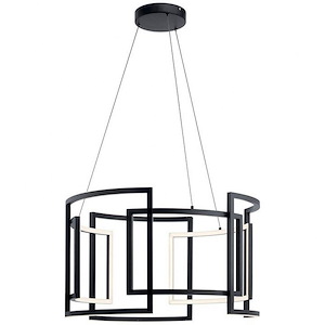 Melko - 9 LED Round Pendant In Contemporary Style- Inches Tall and 19 Inches Wide