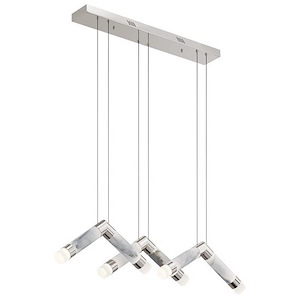 Avedu - 6 LED Linear Pendant In Contemporary Style-4.75 Inches Tall and 8.75 Inches Wide