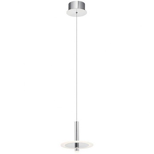 Korfu - 1 LED Mini Pendant In Contemporary Style-9.75 Inches Tall and 9.5 Inches Wide