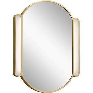 Sorno - 32.5W LED Oval Mirror In Contemporary Style-23.25 Inches Tall and 29.75 Inches Wide - 1308525