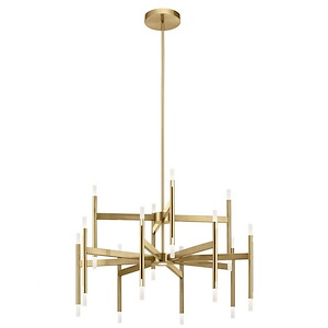 Kizette - 24 LED Large Chandelier In Contemporary Style-32 Inches Tall and 23 Inches Wide - 1308527