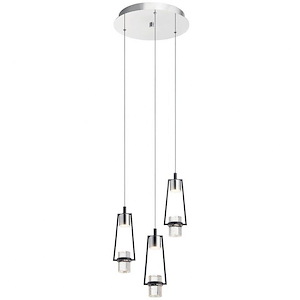 Ayse - 1 LED Cluster Pendant In Contemporary Style-12.5 Inches Tall and 10.5 Inches Wide