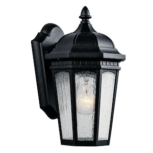 Courtyard - 1 light Outdoor Small Wall Mount - with Traditional inspirations - 11 inches tall by 6.25 inches wide - 966193