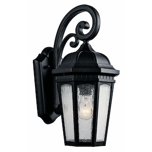 Courtyard - 1 light Outdoor Medium Wall Mount - with Traditional inspirations - 17.75 inches tall by 8.25 inches wide - 966194