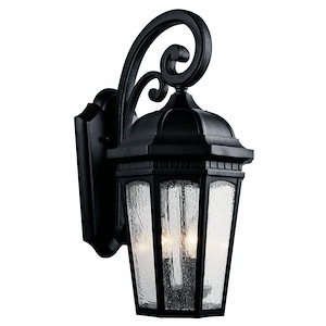 Courtyard - 3 light Outdoor X-Large Wall Mount - with Traditional inspirations - 22.25 inches tall by 10.25 inches wide - 966195