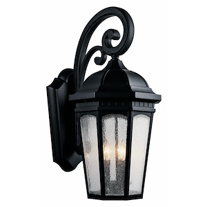 Courtyard - 3 light Outdoor X-Large Wall Mount - with Traditional inspirations - 26.5 inches tall by 12.25 inches wide - 966196