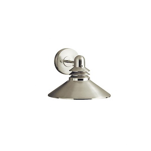 Grenoble - 1 light Outdoor Wall Mount - with Soft Contemporary inspirations - 8 inches tall by 11 inches wide - 966438