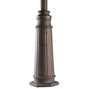 96 Inch Outdoor Post - Aluminum Post with Decorative Base