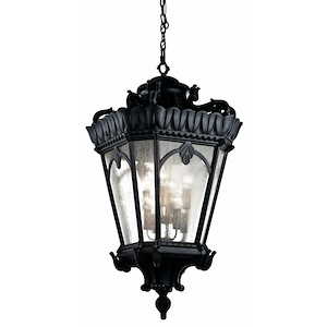 Tournai - 8 Light Outdoor Ceiling Fixture - with Traditional inspirations - 47.5 inches tall by 25.5 inches wide