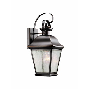 Mount Vernon - 1 light Medium Outdoor Wall Lantern - with Traditional inspirations - 16.75 inches tall by 7.5 inches wide - 966461