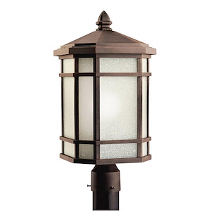 Cameron - 1 Light Outdoor Post Mount - With Arts And Crafts/Mission Inspirations - 20 Inches Tall By 10 Inches Wide - 1153674