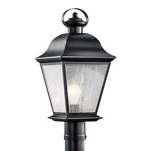 Mount Vernon - 1 light Outdoor Post Lantern - with Traditional inspirations - 20.75 inches tall by 9.5 inches wide - 966477