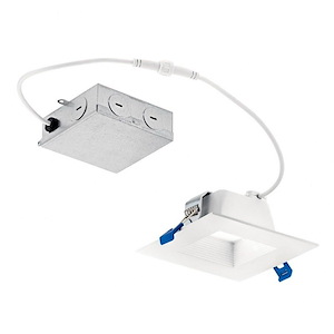 Direct To Ceiling - 207W 18 Led Square Recessed Downlight 2700K - With Utilitarian Inspirations - 2 Inches Tall By 6 Inches Wide - 1154141