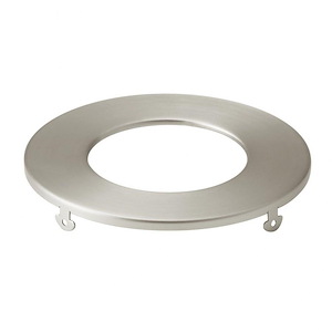 Direct to Ceiling - Round Slim Downlight Trim - with Utilitarian inspirations - 0.5 inches tall by 4.25 inches wide - 1152808